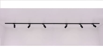 Railverlichting complete set 4 meter 6 spots - mat zwart - 6 x GU10 - SMART geschikt
