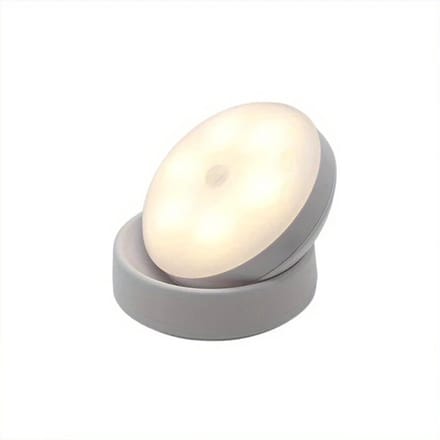 360° draaibare nachtlamp, USB-oplaadbaar, wandlamp met bewegingssensor