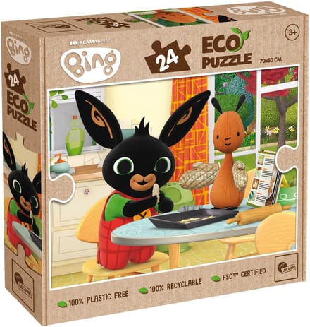 Lisciani - Bing - eco puzzel - Koekjes bakken - 24 stukjes