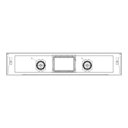AEG controlepaneel, inox 140210197020