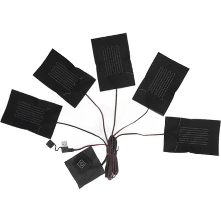 5 in 1 Elektrisch Vest Doek Verwarmingskussen 3 Temperatuurstanden Verstelbaar USB Verwarmingskussen Waterdicht black