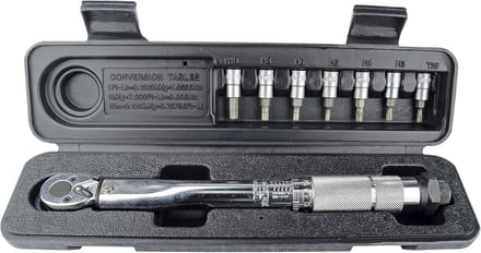Instelsleutelset 8-delig 1/2 inch - 40-200 Nm - met inbussleutels
