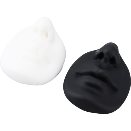 2PCS Tatouage Lèvre Piercing Semi Permanent Doux Tatouage Pratique Lèvre pour Maquillage Noir Blanc black