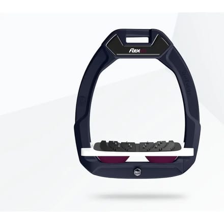 Veiligheidstrenzen voor paardrijden Schuin Ultra Grip Bordeaux/Wit/Pruim Flex-On Safe-On