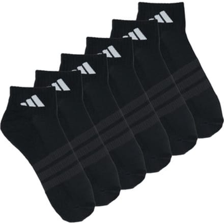 Adidas Performance Gevoerde Essentials Enkelsokken 6 Paar - Unisex - Zwart