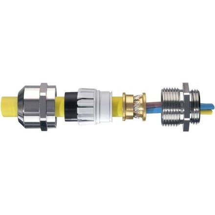 Wiska 10065017 Wartel M16 Messing Messing 50 stuk(s)