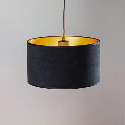 Emibig Middelfart hanglamp zwarte rond E27 - Perfect voor een strak interieur