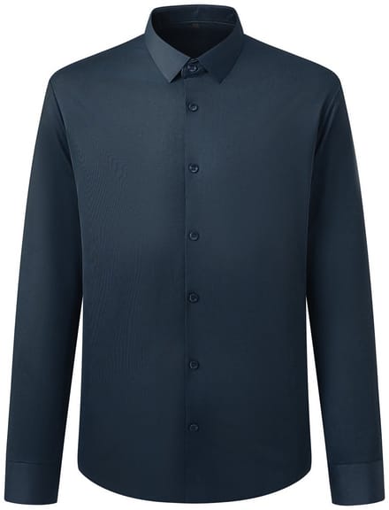 ALLTHEMEN Heren Overhemd Hoog Elastisch en UV - werend - M