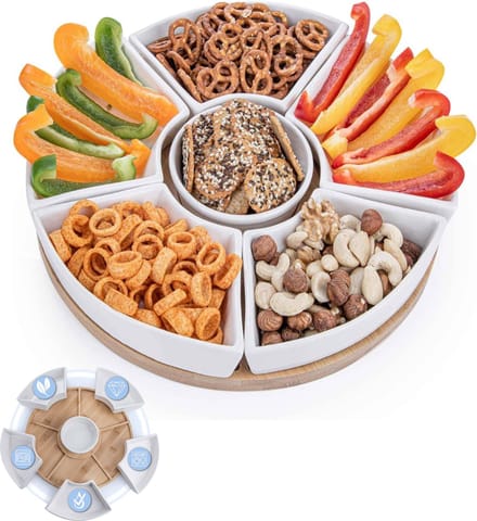 Tapasplank met Schaaltjes - Tapasplank -Wit