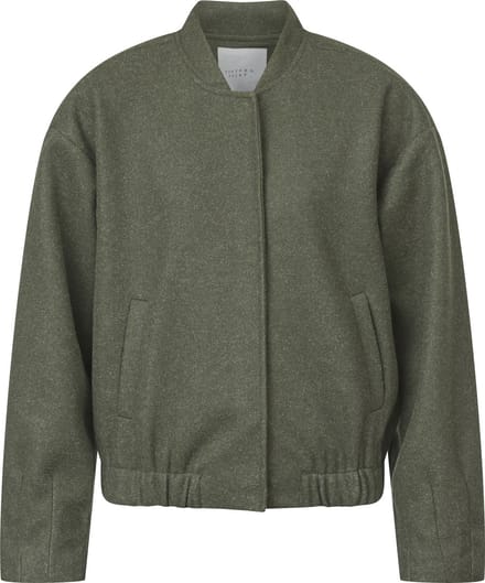 SISTERS POINT Vabaia-bomber - Dames Jas - Khaki mel. - Maat S