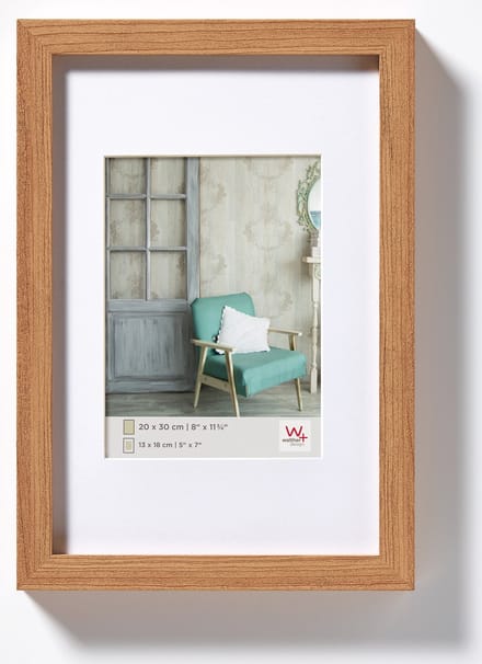 walther+ design EA030P Wissellijst Papierformaat: 20 x 30 cm Lichtbruin