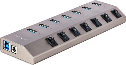 StarTech.com 5G7AIBS-USB-HUB-EU USB hub - 7 - USB 3.2 - Grijs