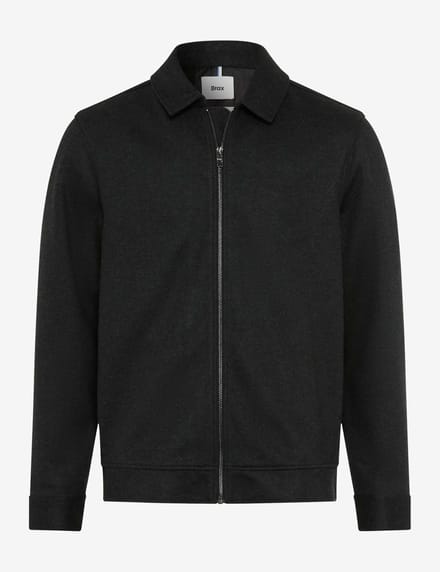 Brax Heren Shirt  Style SANTIAGO cement, donkergrijs, maat S