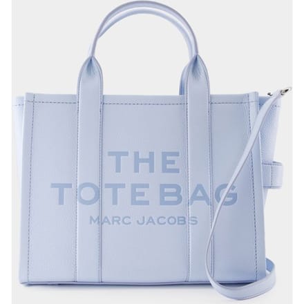 The Tote Bag Textured Leather Wo - Blue Handbags