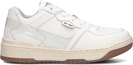Wysh Asa Sneakers Meisjes - Leren Sneaker - Wit - Maat 37