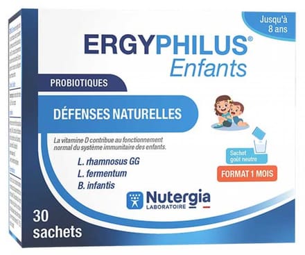 Nutergia Ergyphilus Enfants Probiotiques Défenses Naturelles 30 Sachets