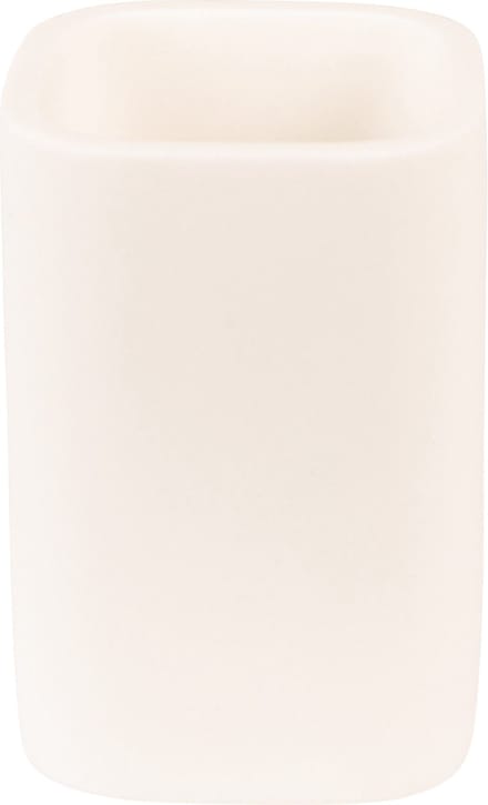 Clayre & Eef Tandenborstelhouder 7x7x10 cm Wit Keramiek