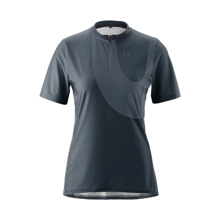 Gonso Adventure Halfzip Korte Mouw Wielertrui Grijs 40 Vrouw