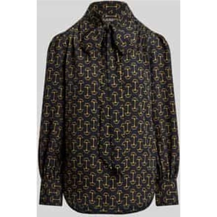 Regular fit Blouse met lange mouwen met All-over motief Model 'KLARYCE'