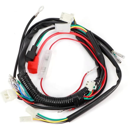 Faisceau de câblage de démarrage électrique pour Pit Bike Moto VTT Quad 70cc 90cc 110cc 125cc black