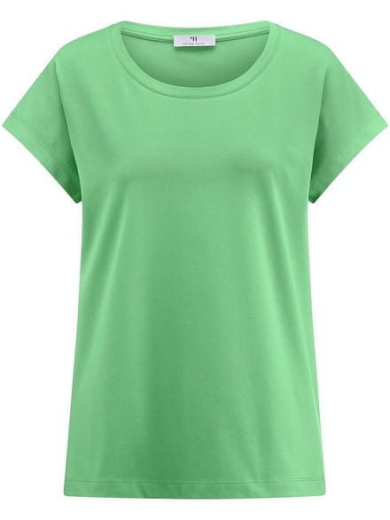 Shirt ronde hals Van Peter Hahn groen