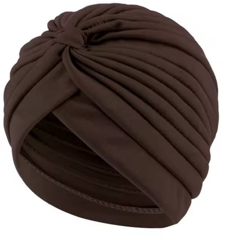 CHPN - Tulband - Dames hoofdwrap - Hoofdwrap - Slaapmuts - Hoofddoek - Hoofdband - Bruin - Damesmuts - Muts - Chemo muts