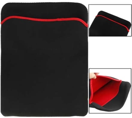 Zachte hoes voor 14 inch laptop (zwart)