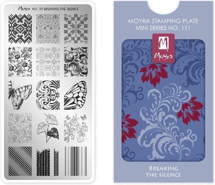 Moyra Mini Stamping Plate 111 Breaking The Silence