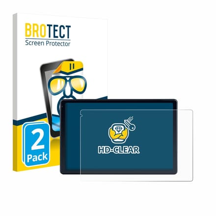 BROTECT - Screenprotector voor MUISOO MUIC10702 10.1" - Folie Beschermfolie transparant 2 Stuks