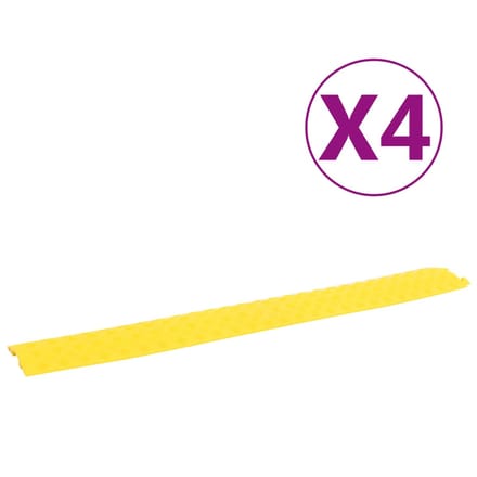 vidaXL - Kabelbeschermers - drempel - 4 - st - 98,5 - cm - geel