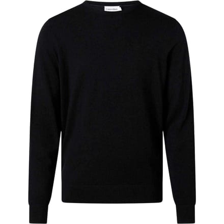 Calvin Klein Heren Merino Wol Trui (Zwart)