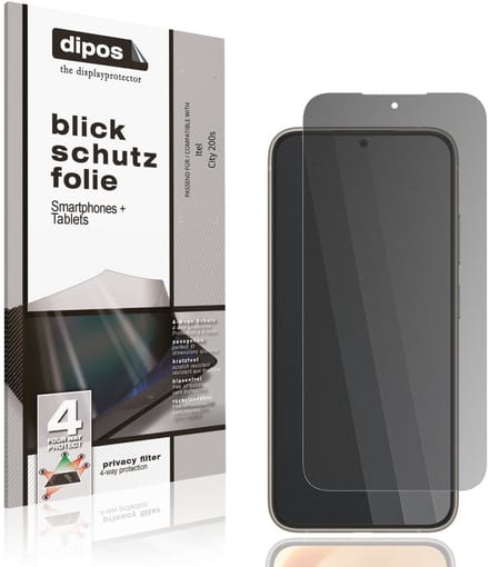 dipos – Matte Privacy Screenprotector geschikt voor Itel City 200s | Anti-Spy Beschermfolie