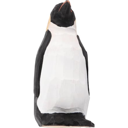 Statue de Pingouin en Bois Image Mignonne et Vive Peinte à la Main Figurine de Pingouin Exquise Décor de Pingouin pour white
