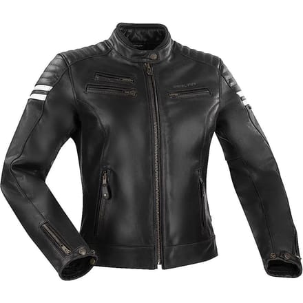 Leren motorjack voor vrouwen Segura funky