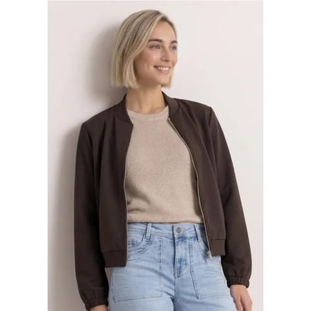 Jas met lange mouwen en een korter model
