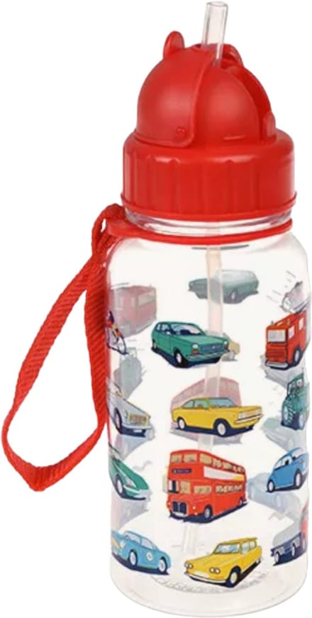 Rex London - Kinderwaterfles 'Road Trip' (500ml) - Clear