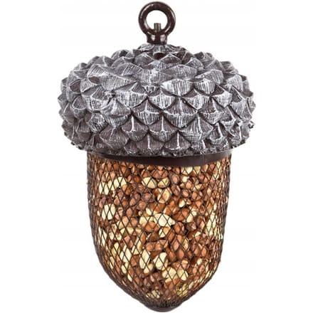 Esschert Design Pindavoedersilo - Vogelvoederhuisje - Grijs - 14 cm x 22 cm