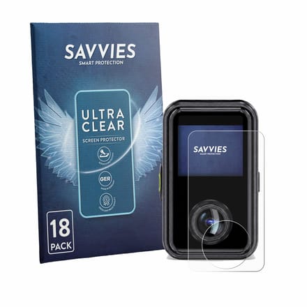 Savvies - Screenprotector voor Vantrue E360 Ace - Folie Beschermfolie transparant 18 Stuks