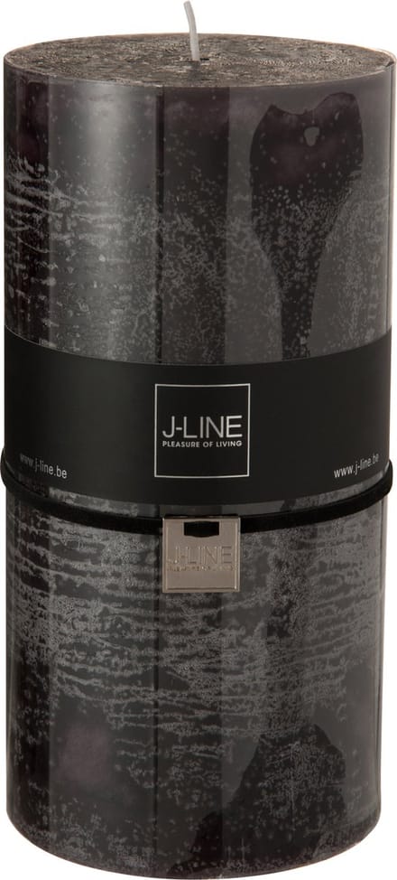J-Line cilinderkaars - zwart - XXL - 150U - 6 stuks