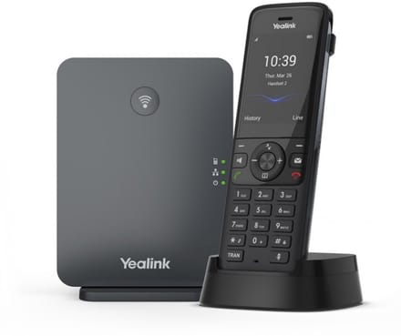 Yealink W78P - cordless phone / VoIP phone - with Bluetooth interface with caller ID - 3-way call capability