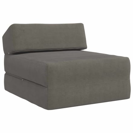 vidaXL - Vouwbare - Sofa - Bed - Lichtgrijs - 60 - x - 70 - x - 41 - cm - Stof
