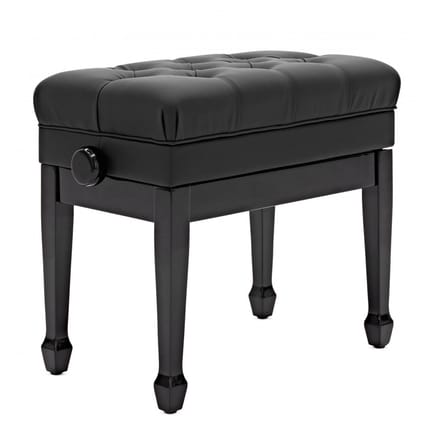 Premium Piano Stool with Storage by Gear4music