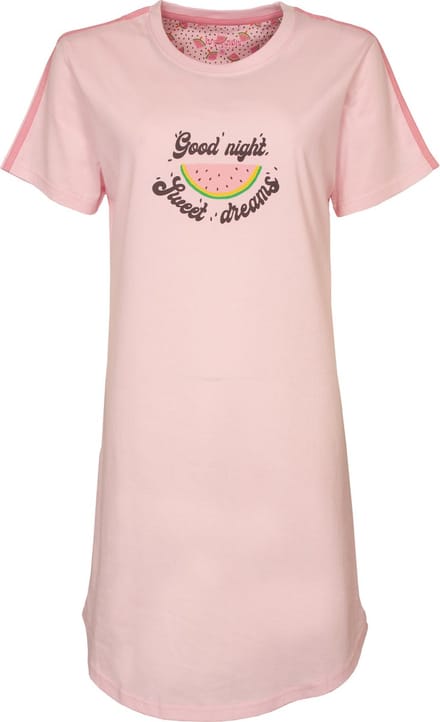 Irresistible Dames Nachthemd - Watermeloen - Licht Roze - Maat S