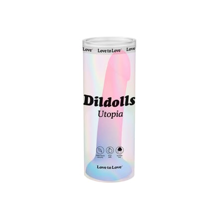 Love to Love - Siliconen Dildo Utopia - Ombre Pastel Roze/Pastel Blauw