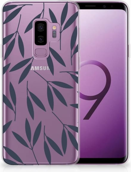 Samsung Galaxy S9 Plus TPU Case Leaves Blue