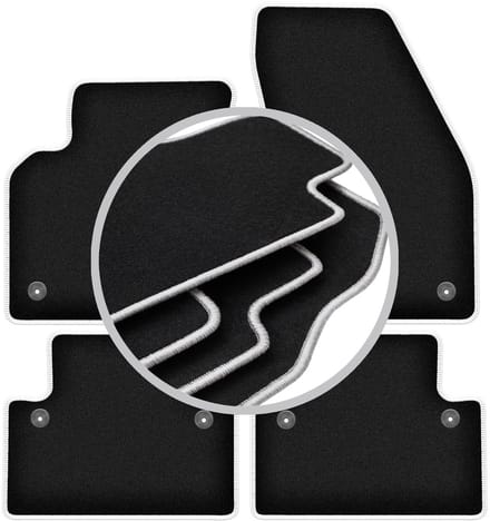 CARLUX-SILVER automatten voor: Volvo C30 hatchback (2006-2012)