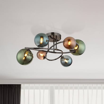 Plafondlamp RIHA ø65CM 3.50 Watt G9 Matt grijs 6-Lichts
