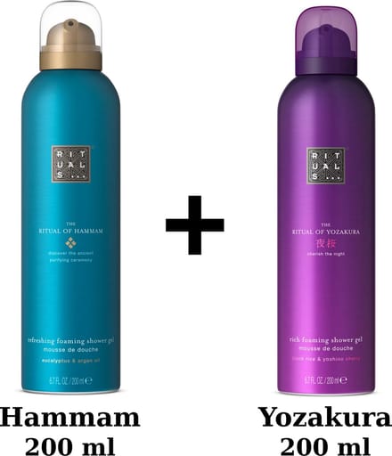 Rituals - Duo Set - Hammam Shower Gel 200 ml + Yozakura Shower Gel 200 ml - Douchegels - Doucheschuim
