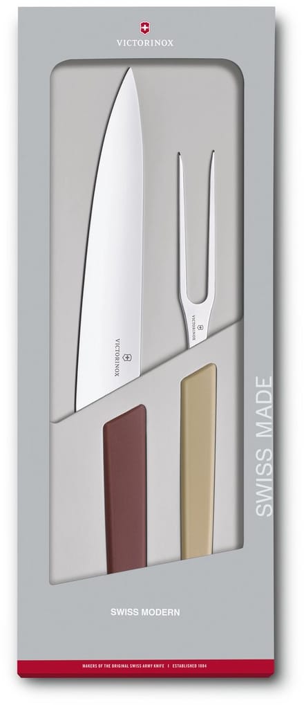 Victorinox Swiss Modern Trancheerset - 2-delig - Multicolor - RVS/PP