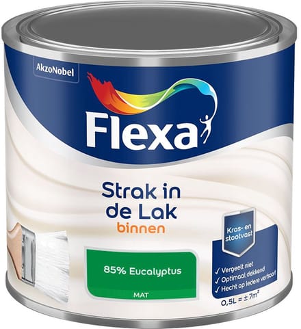 Flexa - Strak In De Lak Binnenlak Mat - 85% Eucalyptus - Mengverf - 500 Ml